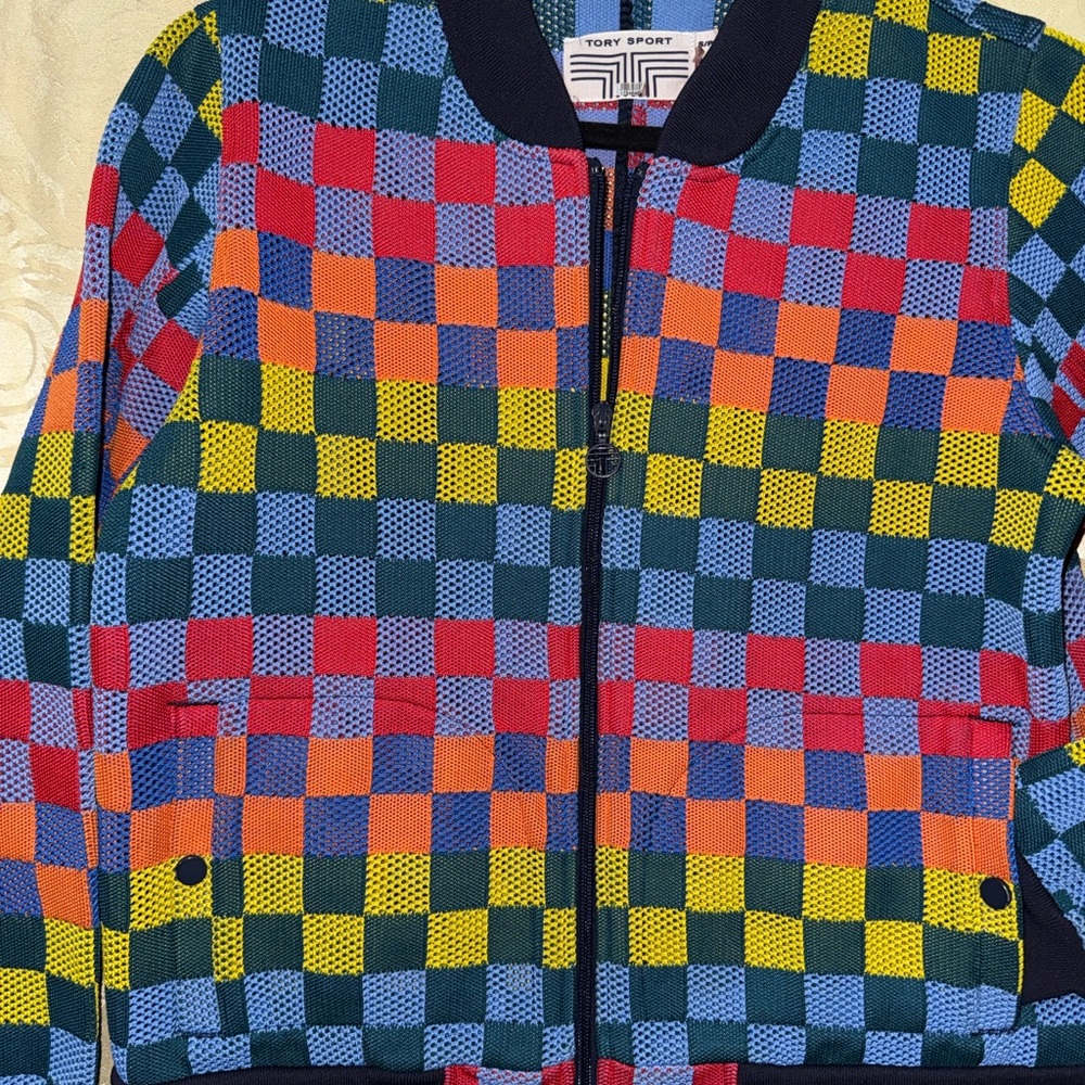 Tory Sport Multicolor Patchwork Jacket - image 2